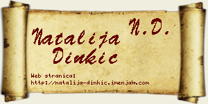 Natalija Dinkić vizit kartica